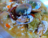 Foto del paso 15 de la receta: Arroz súper caldoso de almejas al azafrán en dos caldos