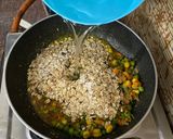 A picture of step 4 of Masala Oats.