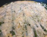 A picture of step 7 of Parmesan and Mozzarella Creamed Asparagus.