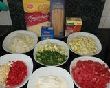 Olasz tészta friss zöldségekkel recept fázis 1 fotója