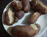 A picture of step 1 of Chutney wale sweet potato.