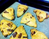A picture of step 10 of Crispy Chocolate Scones Made with Pancake Mix.