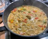 Une image de l'étape 28 de Poulet au lait de coco et poivrons.