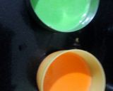 A picture of step 9 of Tricolor fruit custard tricolor chocolate bowl.
