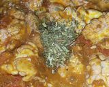 A picture of step 9 of Maghaz Masala or Brain Masala.