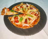 ஃப்ரைடு சிக்கன் பீட்ஸா ரெசிபி ஸ்டேப் 8 புகைப்படம்