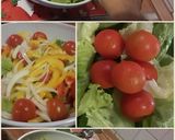 A picture of step 3 of AMIEs Fried Mozzarella Salad.