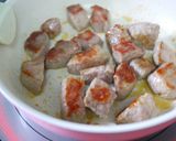 A picture of step 7 of Steak Cubes with Garlic Shiso Miso Sauce.