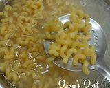 A picture of step 1 of Amori and Cheese.
