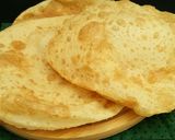 A picture of step 7 of Poori 😋💛.