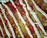A picture of step 6 of sausage add corn casserole.