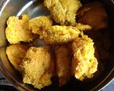A picture of step 1 of Fish egg fritters with mustard sause #Cookpad.
