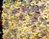A picture of step 3 of sausage add corn casserole.