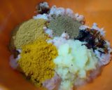 A picture of step 3 of Chicken Reshmi Kabab.