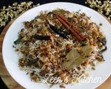 A picture of step 5 of Moong Sprouts Pulao.