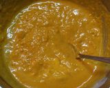 A picture of step 6 of Spicy Minced Meat Kabocha Casserole for the Holidays.
