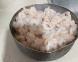 A picture of step 1 of Prawn Biryani 🦐🦐.