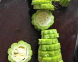 A picture of step 1 of Steam Bitter Melon with Pork.