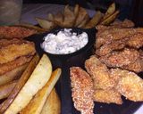 Foto del paso 9 de la receta: Bastoncitos de pollo con papas rústicas