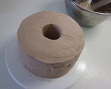 A picture of step 9 of Chocolate Chiffon Cake Bûche de Noël.