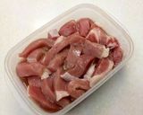 A picture of step 1 of Ginger Pork with Plenty of Onions.