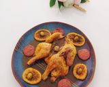Une image de l'étape 5 de Coquelet en crapaudine au chorizo et au citron.