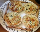 A picture of step 7 of Low calorie courgette mini quiche with cheese straws.