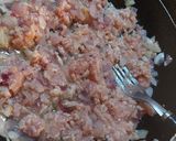 A picture of step 4 of Kibbeh ✨️.