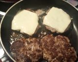 A picture of step 4 of Ebony 's burgers.