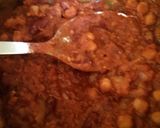A picture of step 2 of Mandys lentils and chickpea chilli.