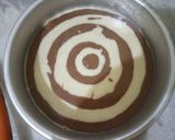 A picture of step 5 of Zebra Cake.