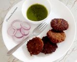 A picture of step 5 of Soya Kebab, Soya Chaap.