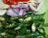 Foto langkah ke 2 dari resep Tumis Klothok cabe hijau.