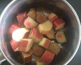 A picture of step 1 of Guilt-free rhubarb dessert #seasonsupply.