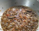 A picture of step 6 of Black Bean Curry.