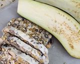Hình bước làm 1 của món Cà tím xào tempeh (món chay)
