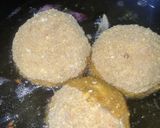 A picture of step 5 of Yam egg roll.