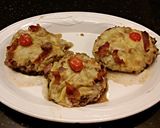 A picture of step 6 of Bacon Cheeseburger Stuffed Portabella Mushrooms.