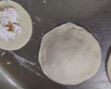 A picture of step 6 of Cheese Ravioli stuffed with paneer corn and herbs.
