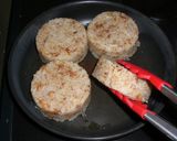 A picture of step 5 of Pan-Fried Rice Balls Made with Soy Sauce Seasoned Bonito Flakes!.