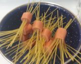 A picture of step 2 of Spaghetti Dogs.