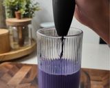 A picture of step 1 of Ube Matcha Latte with Cold Foam.