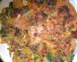 A picture of step 5 of Besan chilla.