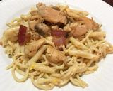 Foto del paso 6 de la receta: Pasta con tocino y pimiento