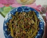 Foto del paso 3 de la receta: Espárragos y arvejas frescas salteadas con jamón cocido