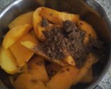 A picture of step 2 of My Peachy Delight 😉.