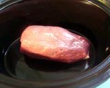 A picture of step 2 of taisen's pot roast in a crockpot.