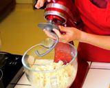 A picture of step 4 of Fresh Pasta Dough using stand mixer.
