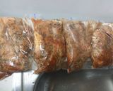 A picture of step 1 of Balsamic vinaigrette marinade chicken breasts with brown rice an.
