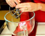 A picture of step 2 of Fresh Pasta Dough using stand mixer.